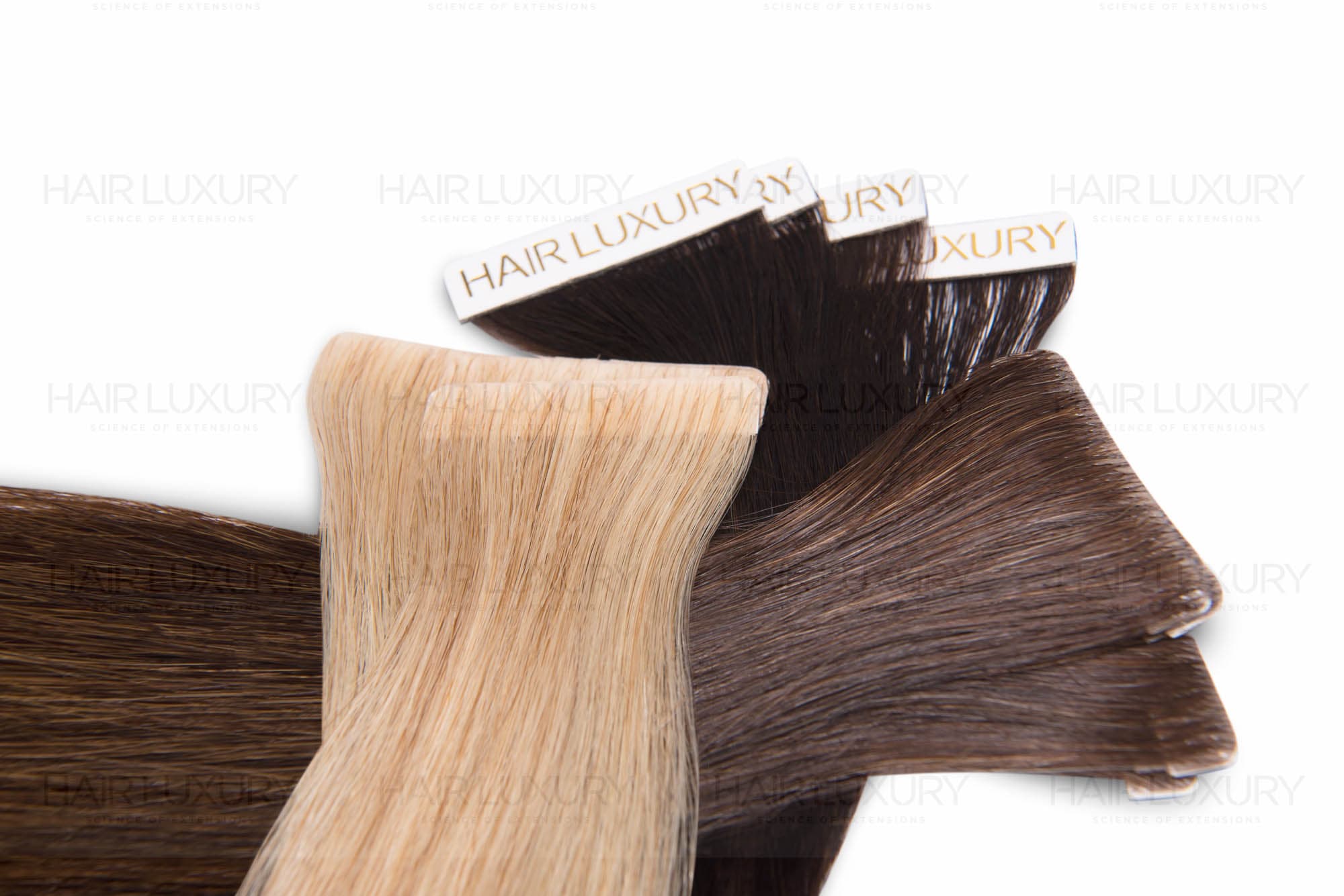 Bande tape Hair Luxury — macro adhésif médical double face